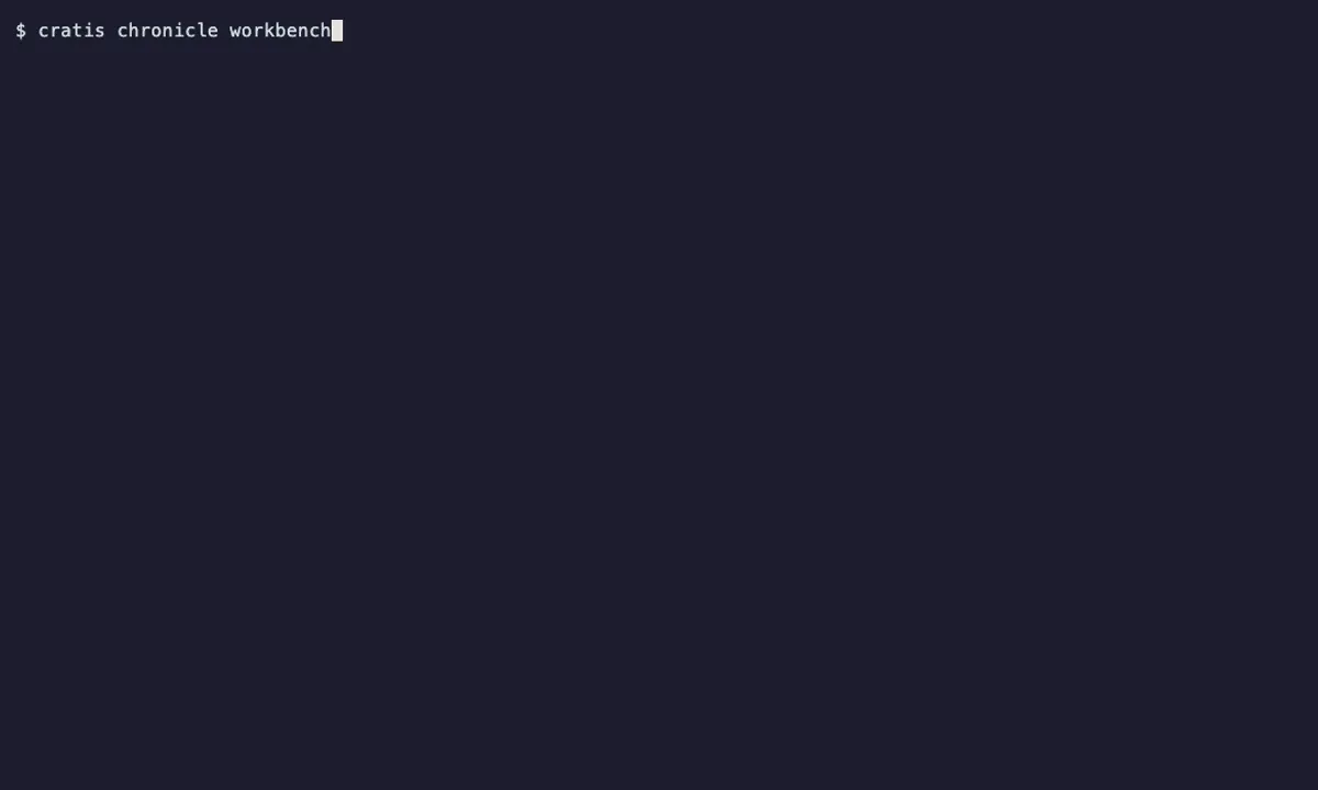 Terminal recording of the terminal workbench. The Overview shows a connected server and one failed partition. The view switches to Observers, Event Sequences and Read Models, and then the command palette, searched for author, lists the observers, the AuthorRegistered event type, the projection, the read model and the failed partition.